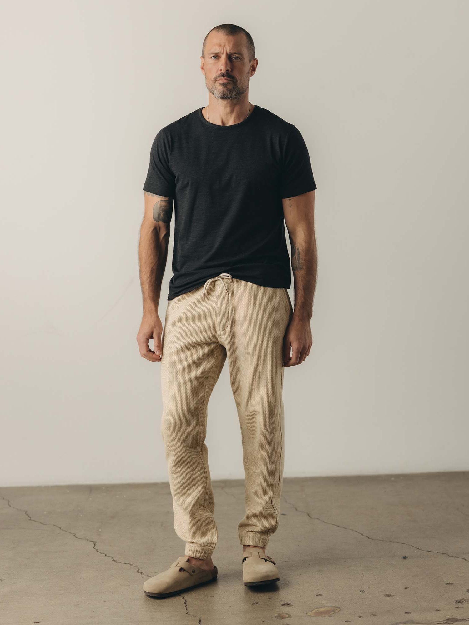 Natural Sashiko - The Apres Pant