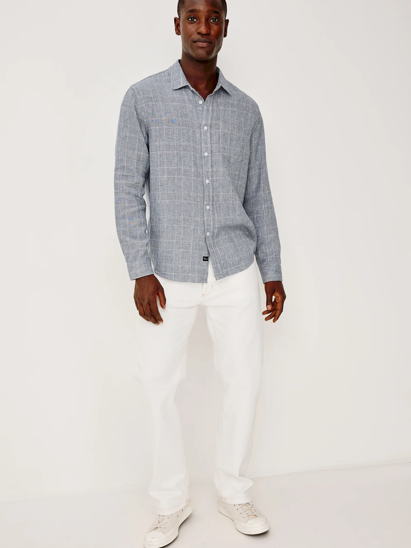 Navy white - Gracy BD LS Shirt