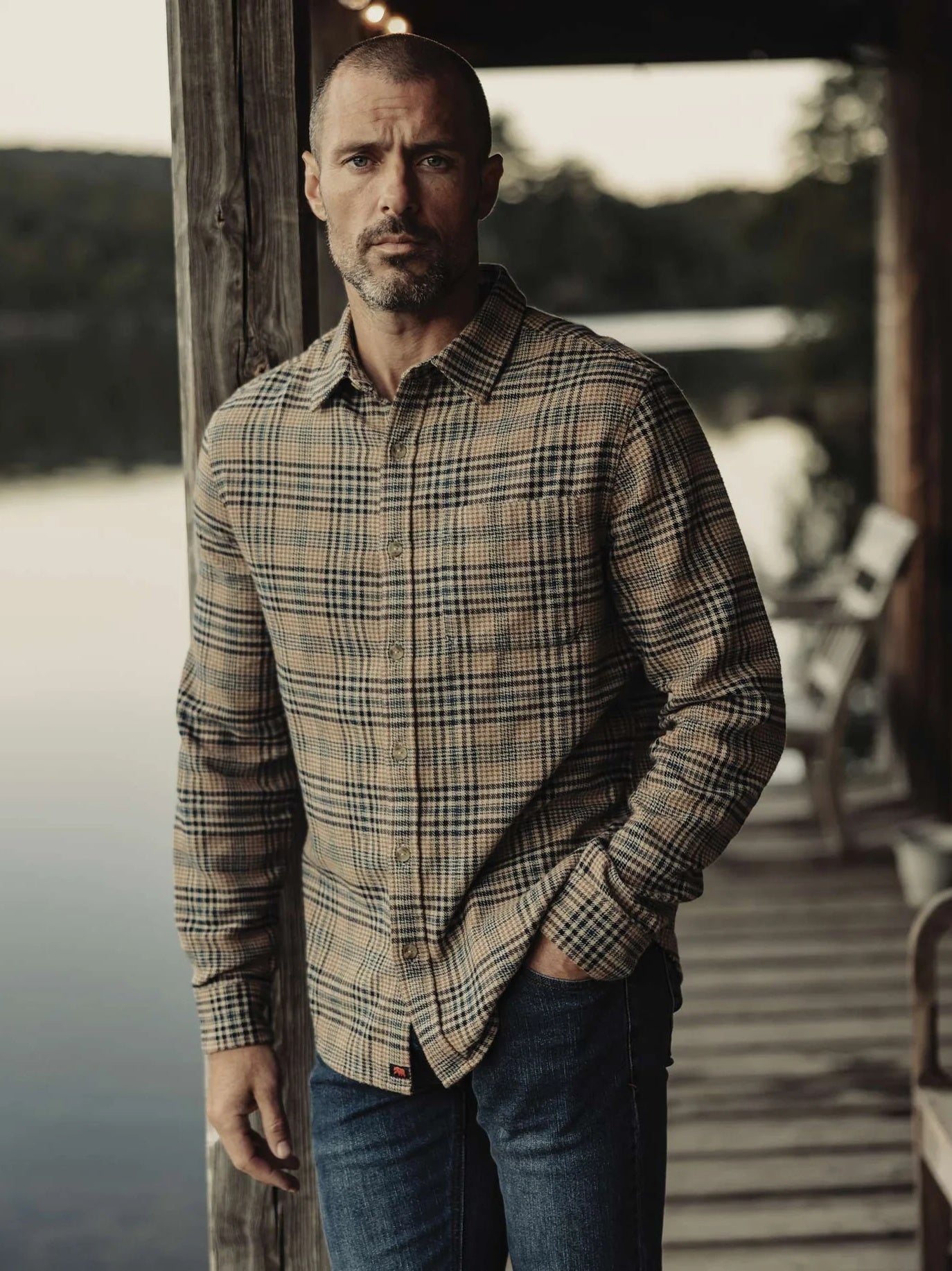 Fawn Plaid - Louis Heavyweight Flannel Overshirt