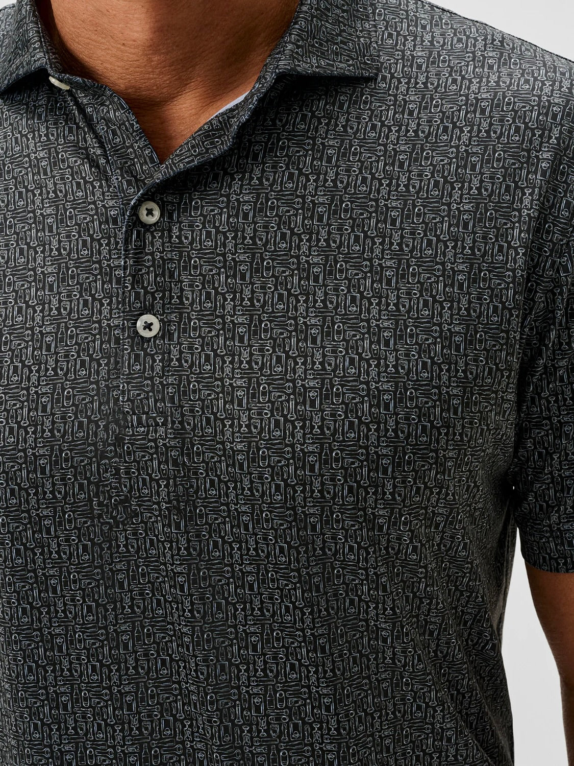 Black - Popping Tops Polo