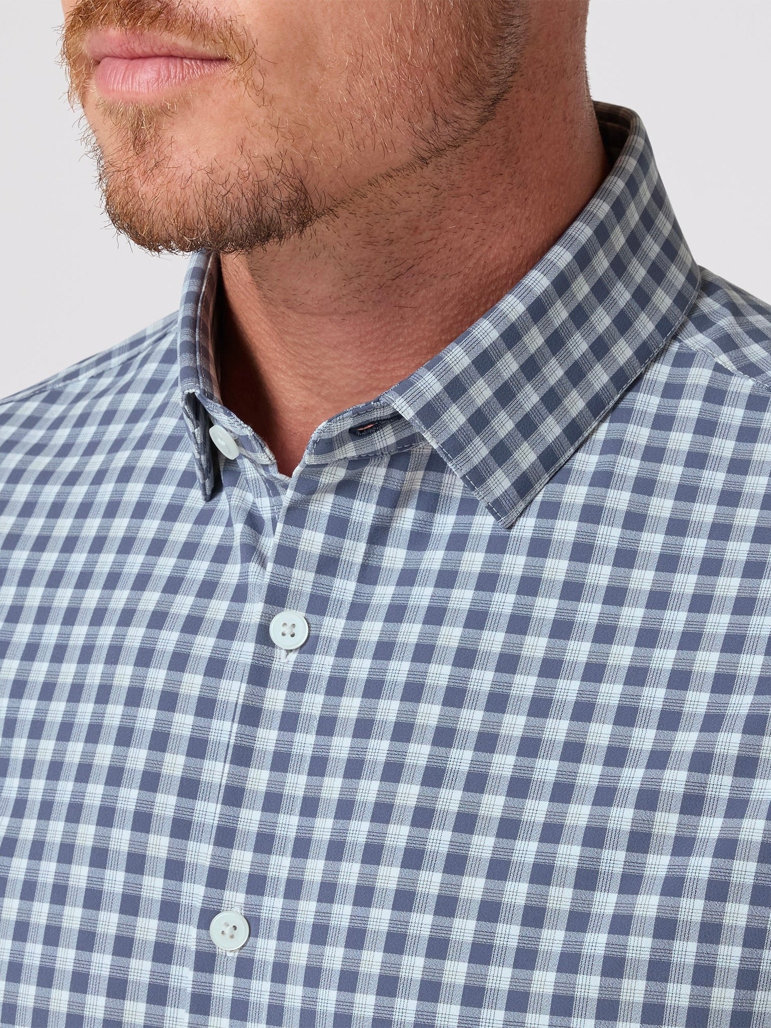 Dark Slate Todos Plaid - Leeward LS Dress Shirt