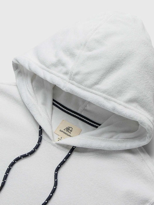 White - Dave LS Terry Hooded Pullover