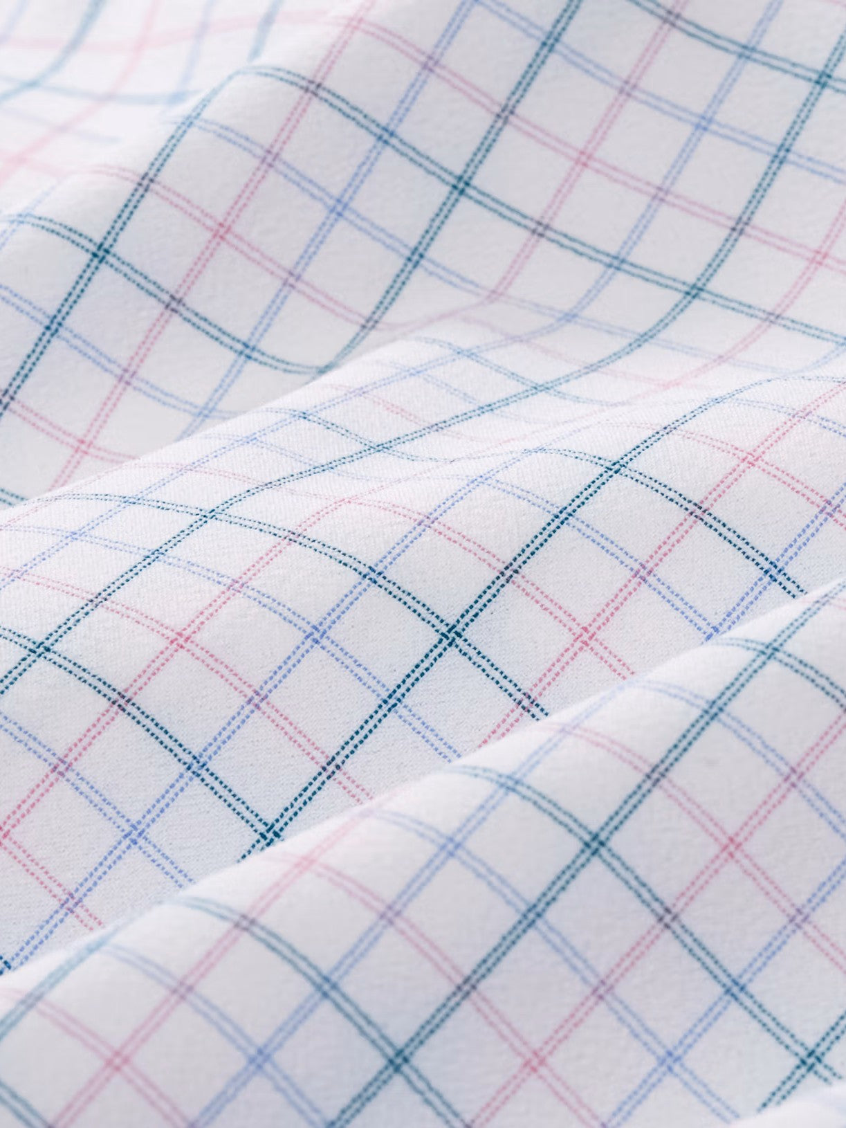 White Cameron Plaid - Leeward LS Dress Shirt