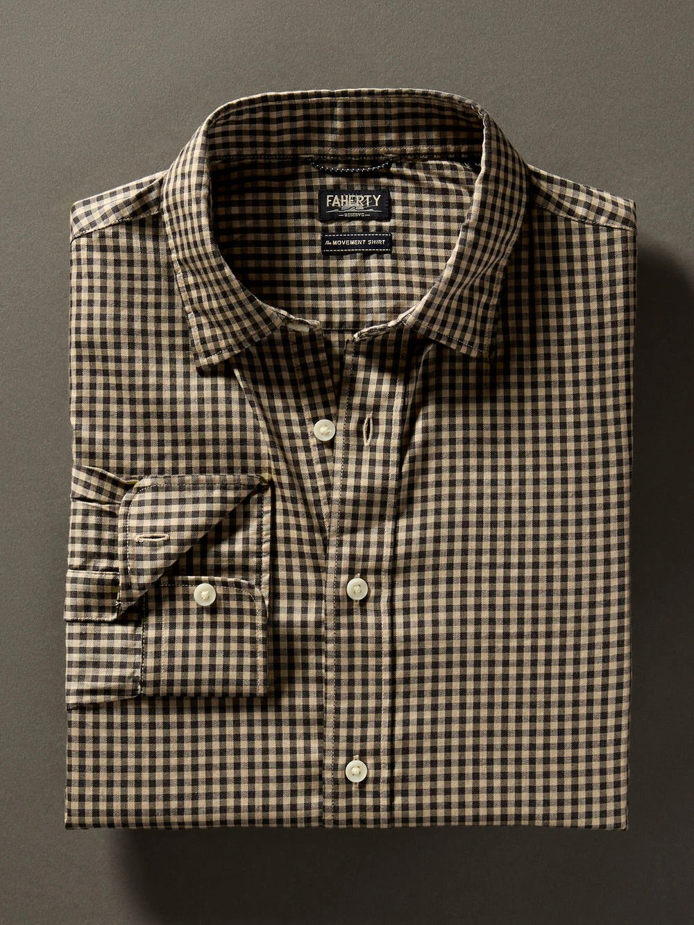 Charcoal Tan Gingham -The Movement Shirt