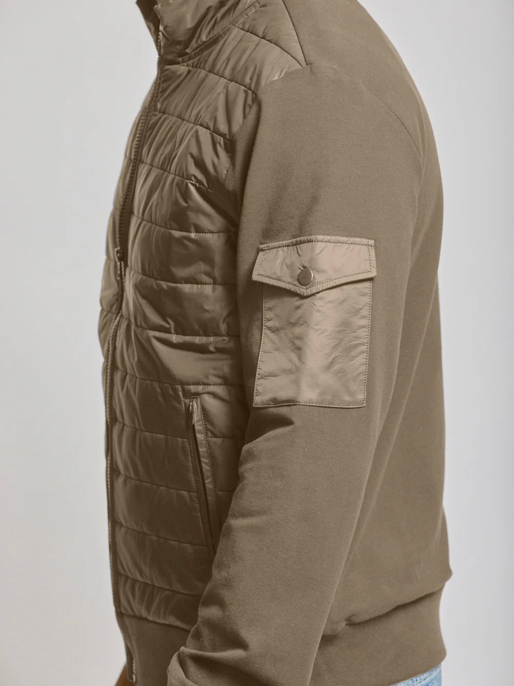 Mocha - Quilted Nylon Jacket