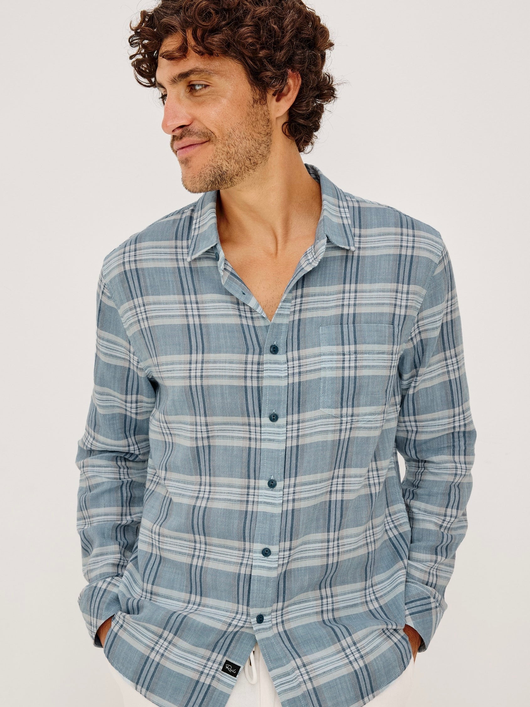 Deep Seafoam Glass- Wyatt Shirt