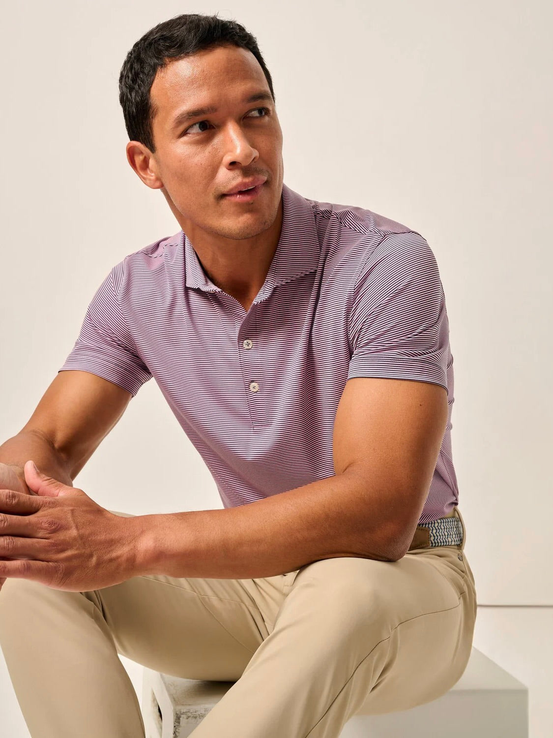 Navy/Porto Pink - Lyndonn Polo