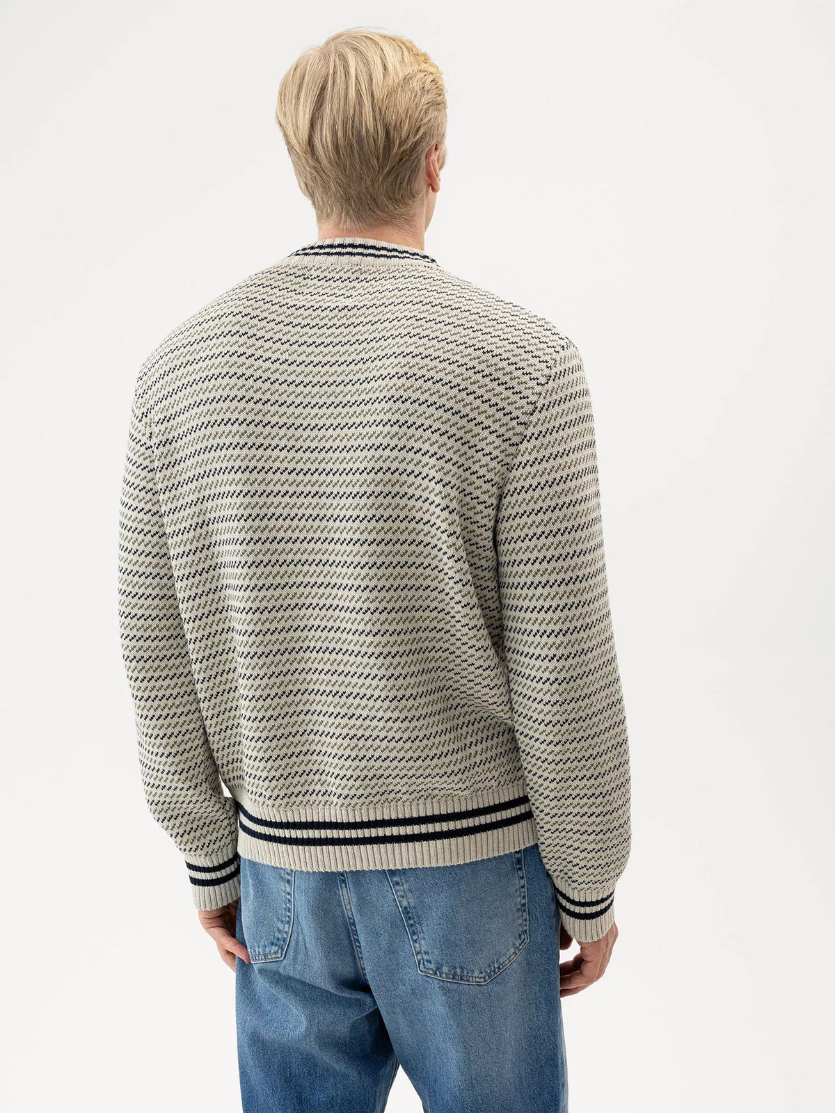 Off White Multi - Neil Crew