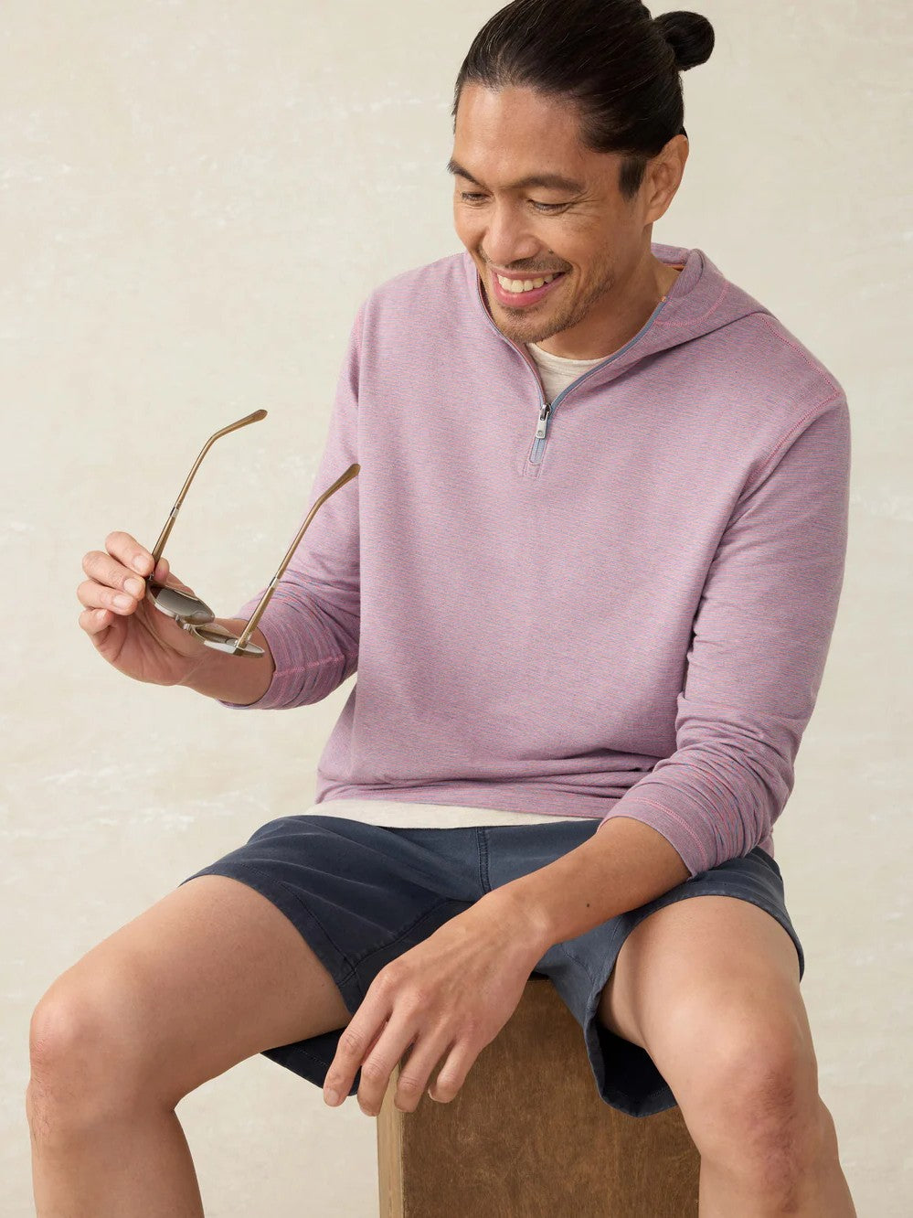 Rose Creek Stripe - Movement Quarter Zip