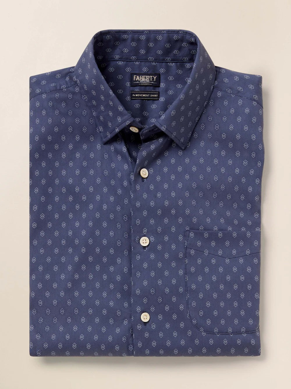Navy Dusk Diamond - SS Movement Monterrey Shirt
