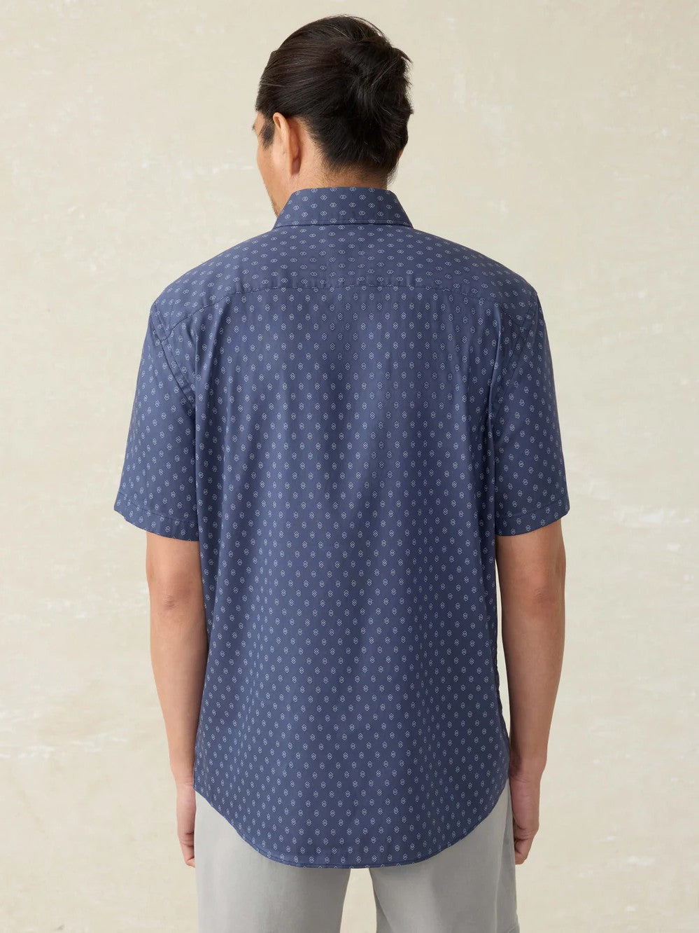 Navy Dusk Diamond - SS Movement Monterrey Shirt