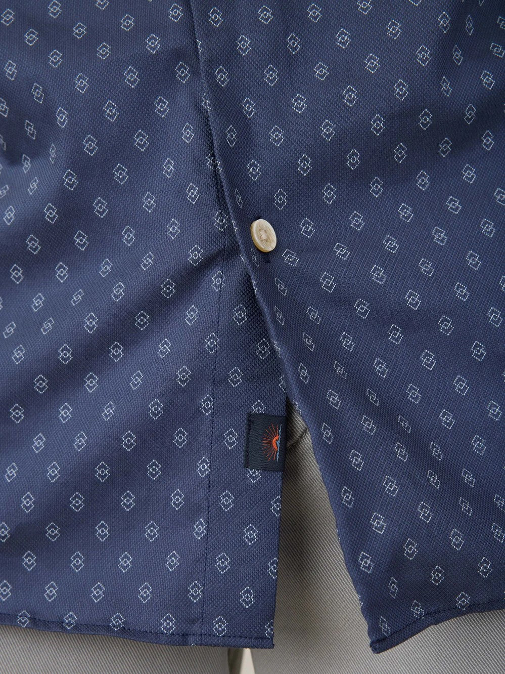 Navy Dusk Diamond - SS Movement Monterrey Shirt