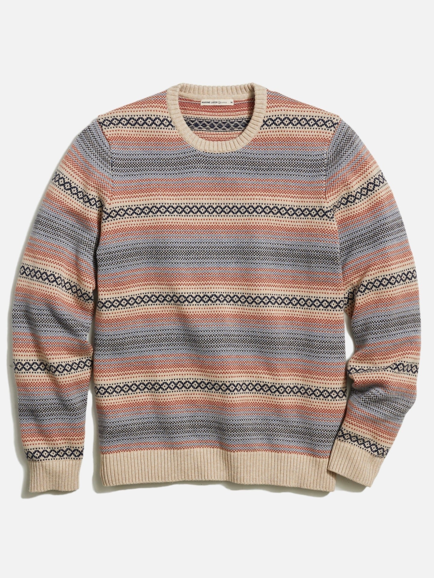 Reed Jacquard Crew Sweater