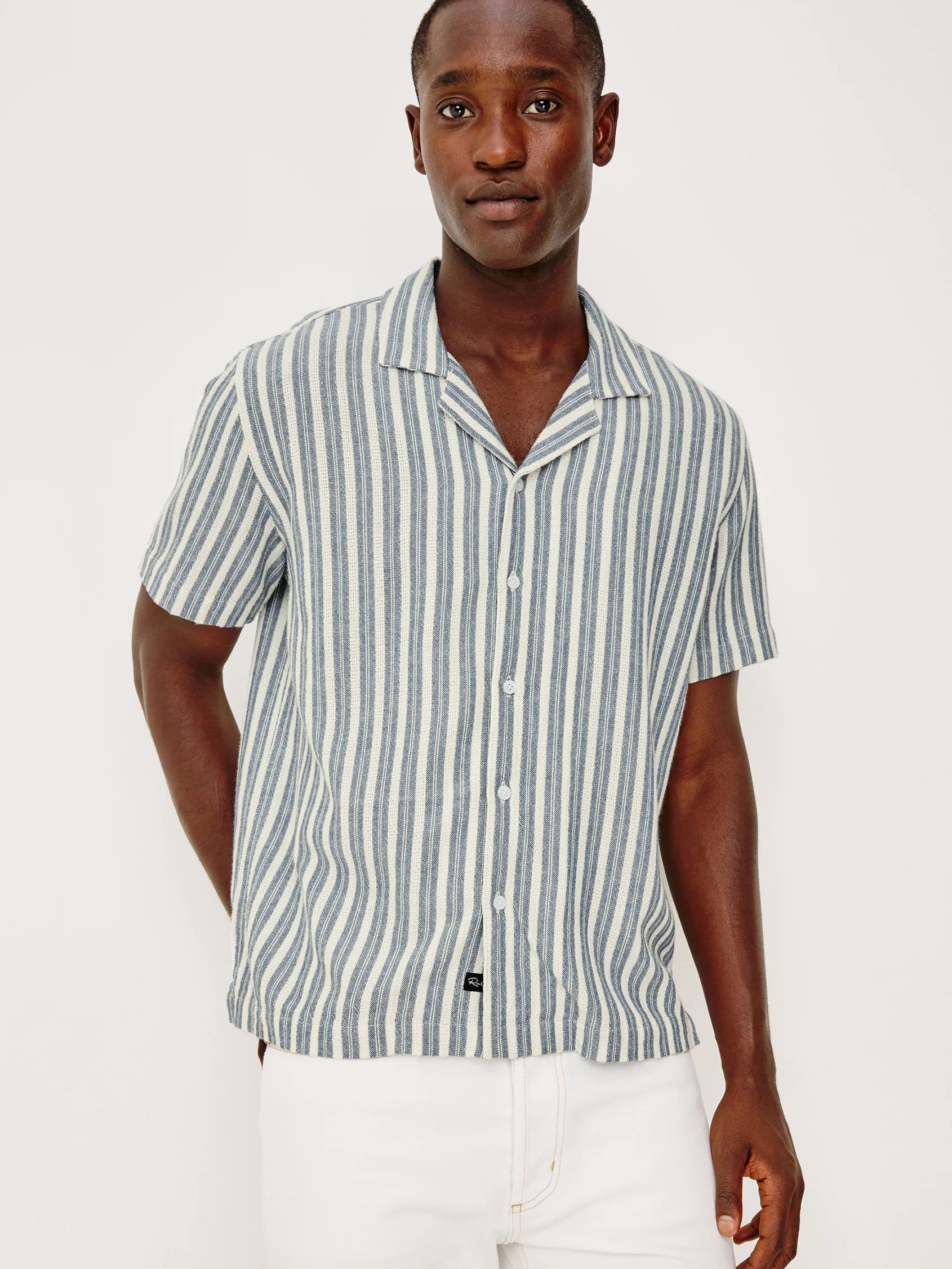 Marine White Stripe - Fielder BD Shirt