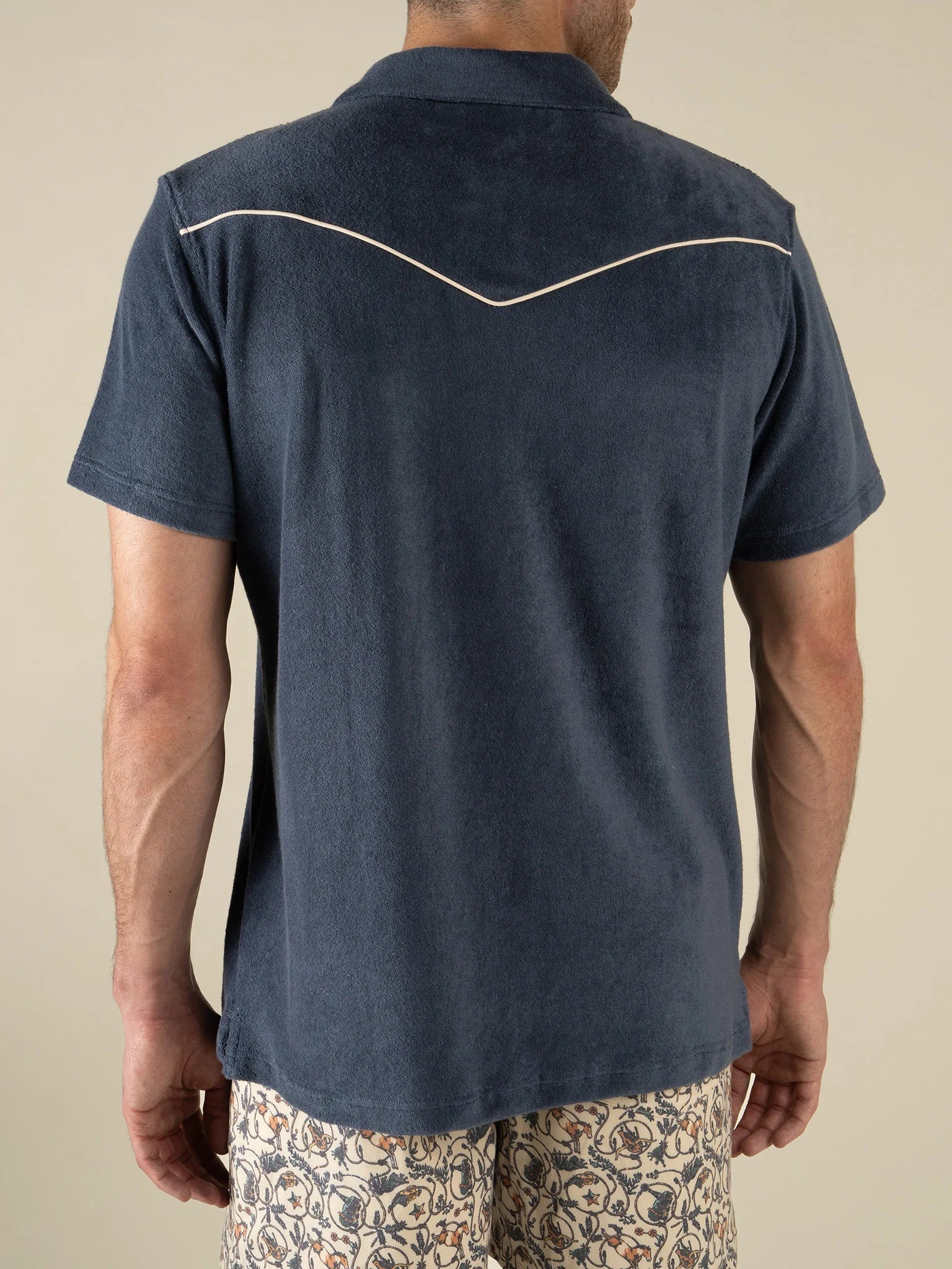 Vintage Indigo - Cantina Terry Polo Short Sleeve Shirt