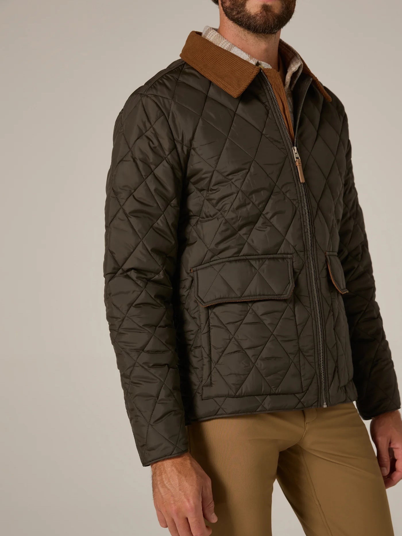 Olive - Rushmore Quilted Jacket