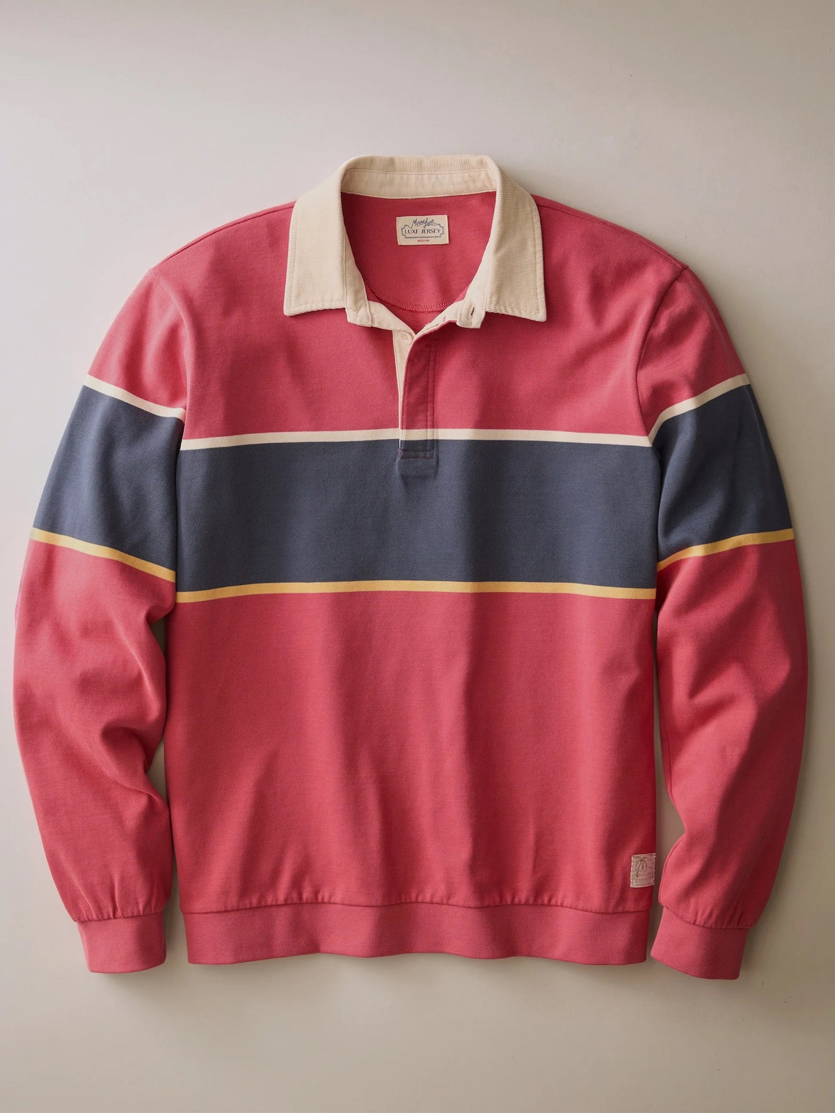 Garnet Rose - Sueded Rugby Polo
