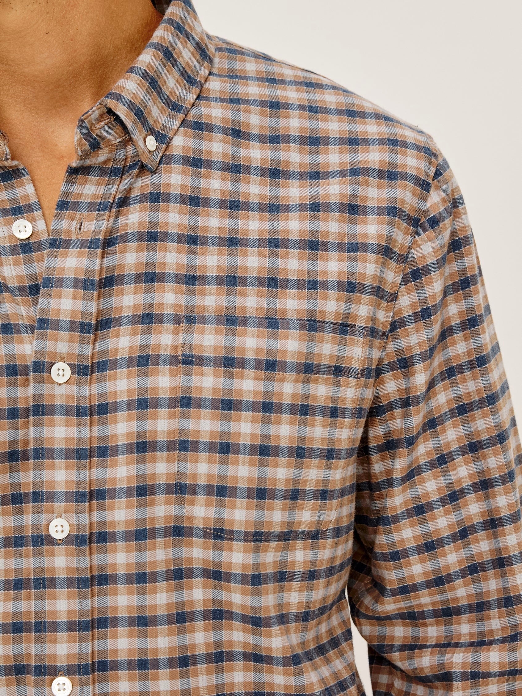 Cedar Navy Silver - Vance LS BD Shirt