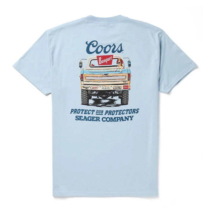 Blue - Seager x Coors Banquet Bumper Tee
