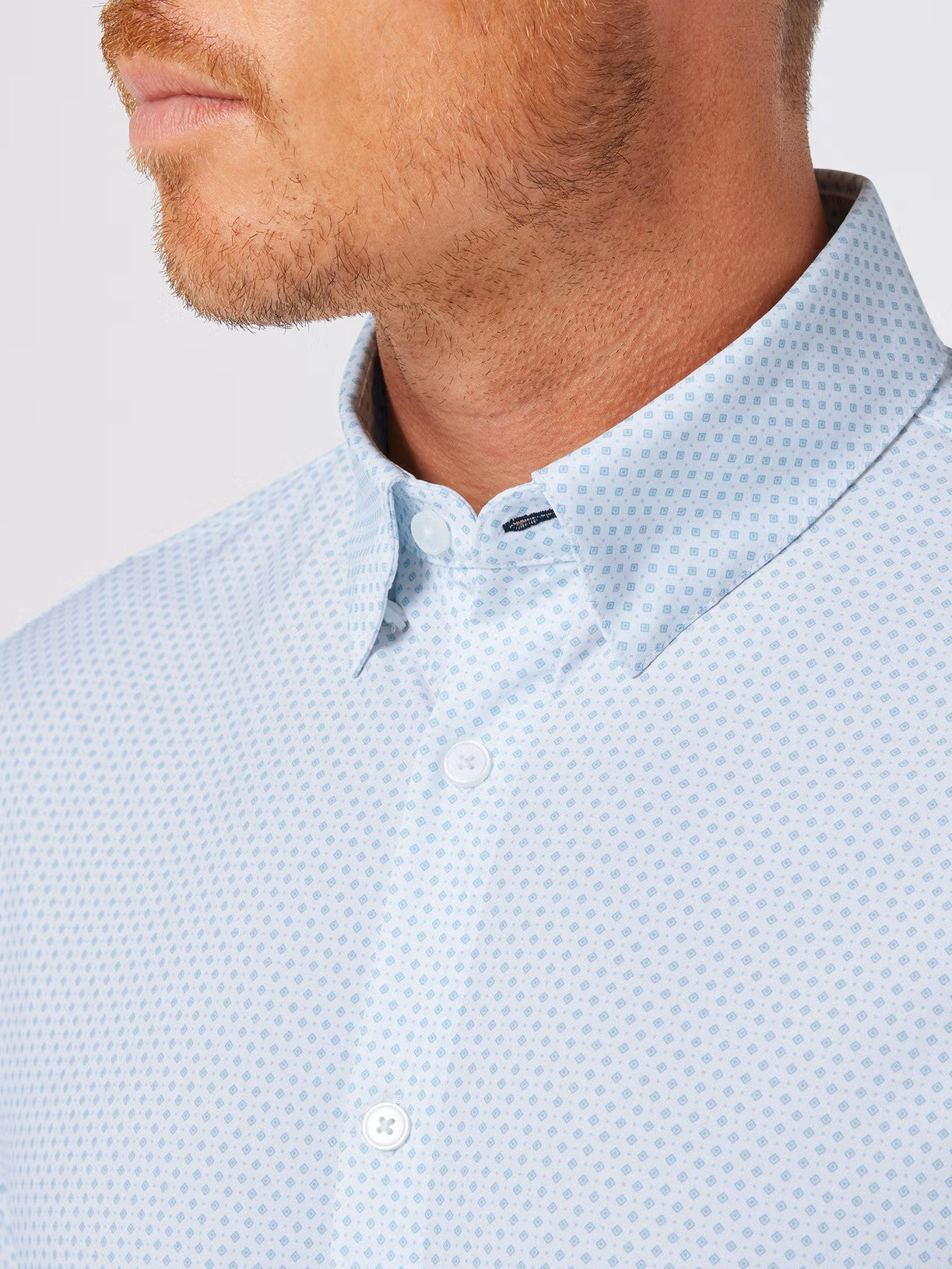White Double Diamond - Leeward LS Dress Shirt
