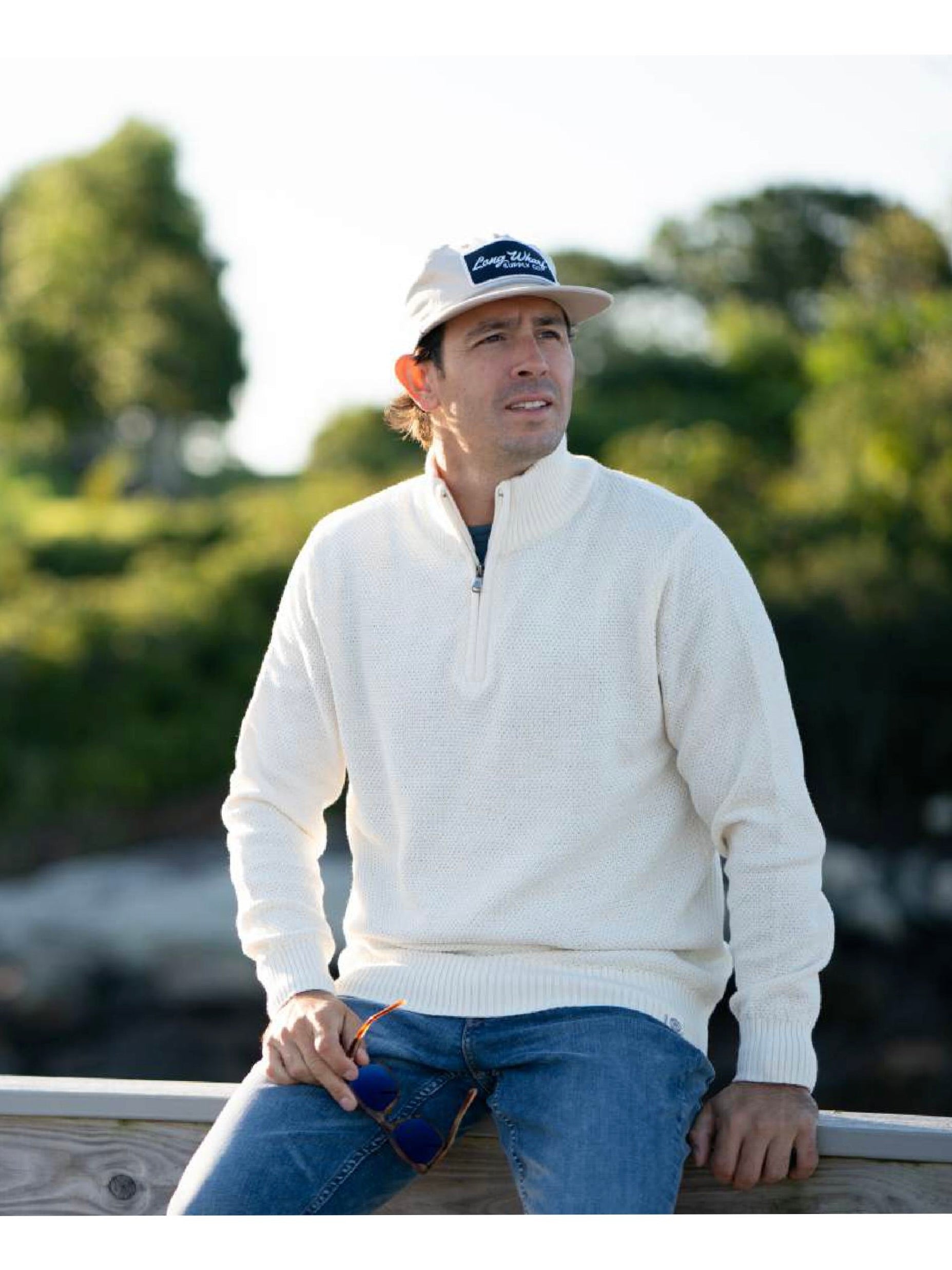 Cream - Madaket Seawell Quarter Zip