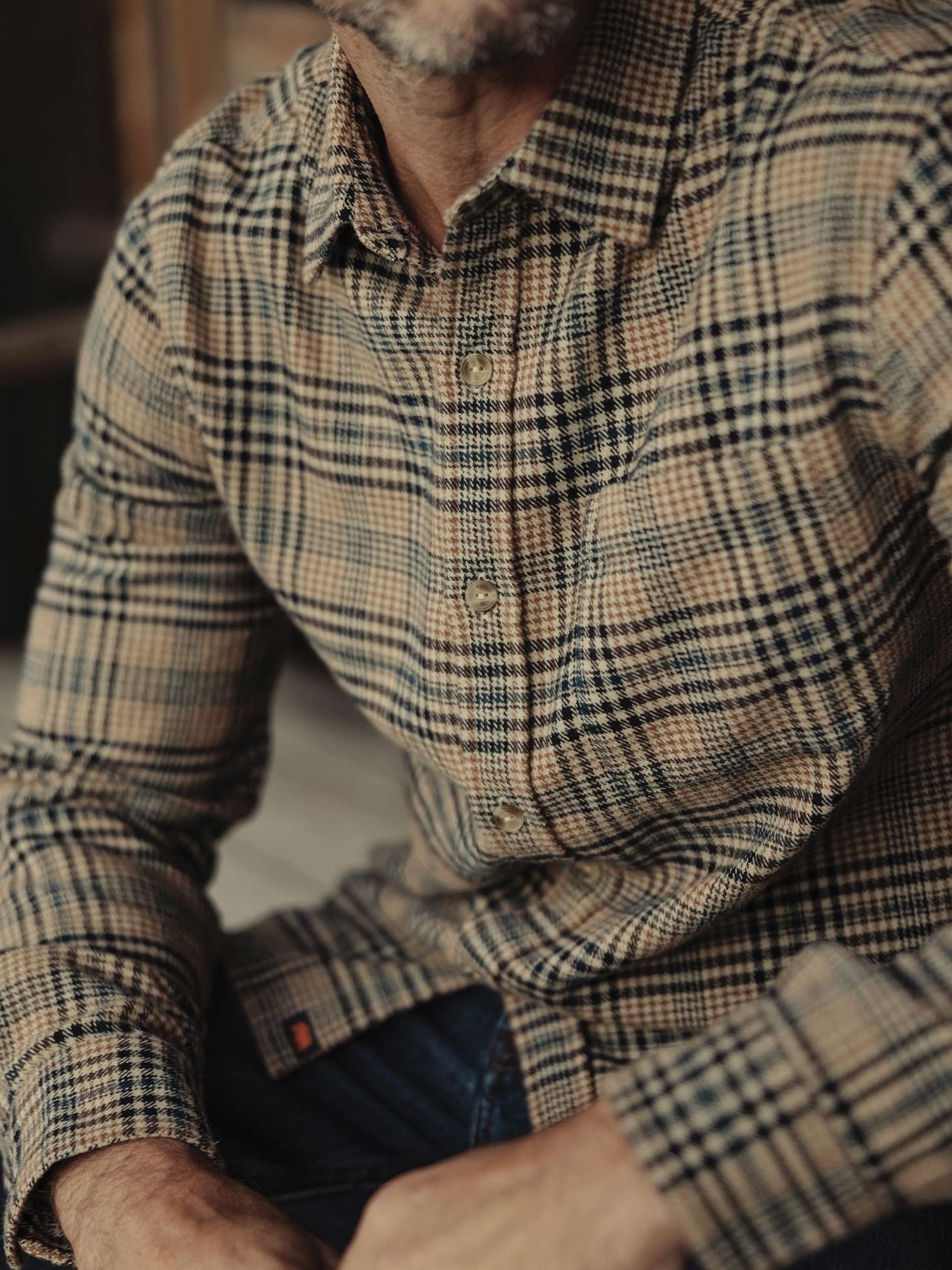 Fawn Plaid - Louis Heavyweight Flannel Overshirt