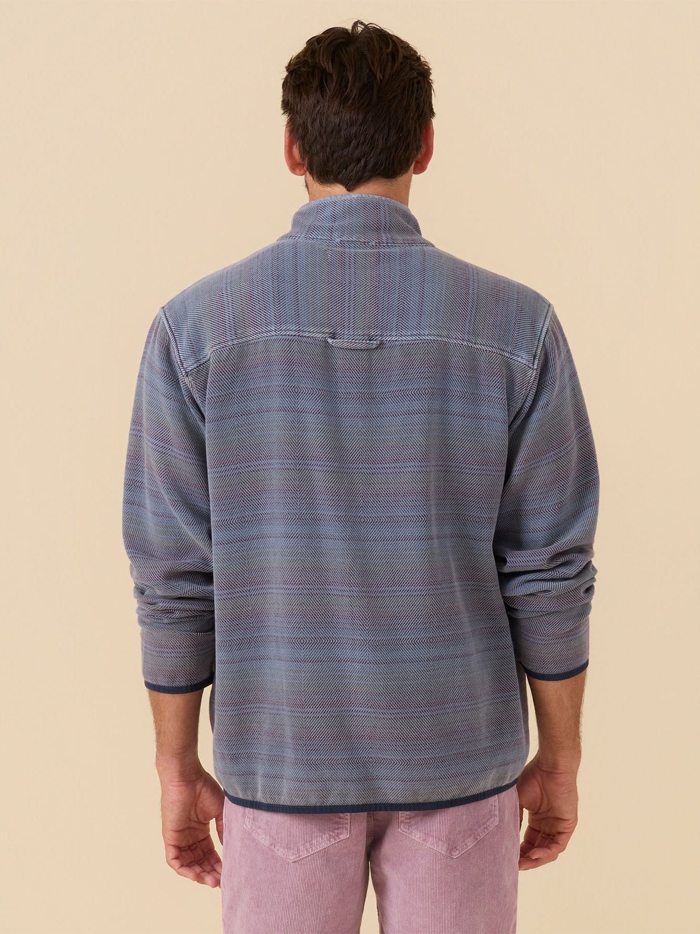 French Blue Mojave - Blanket Snap Pullover