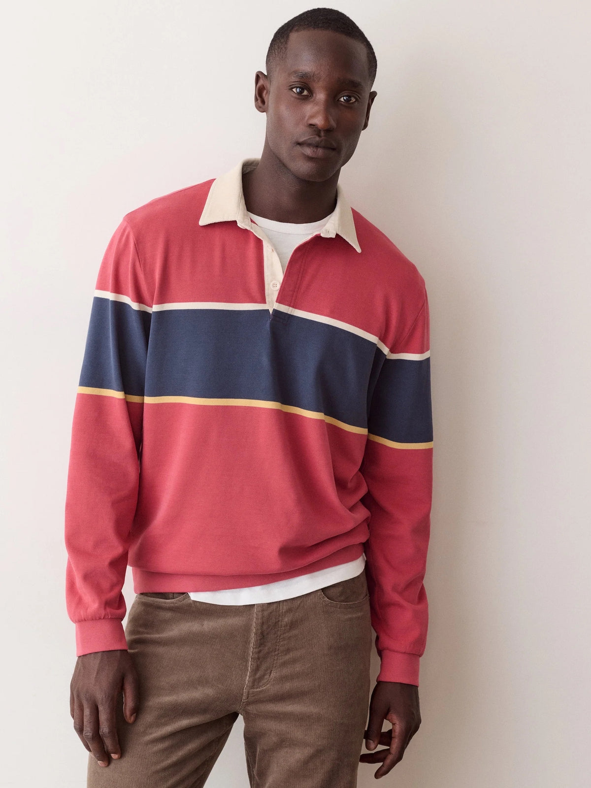 Garnet Rose - Sueded Rugby Polo