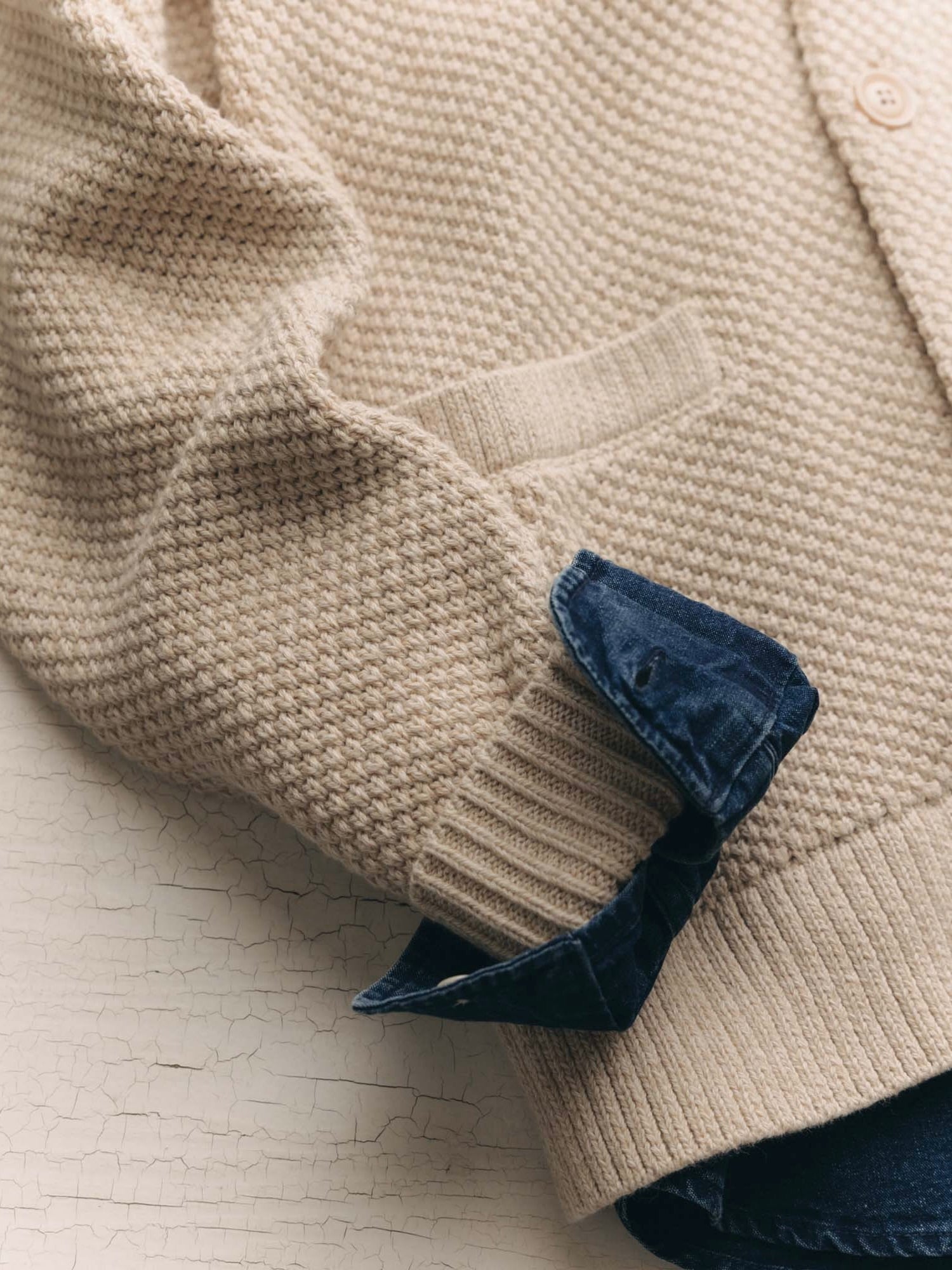 Marled Natural - The Crawford Sweater