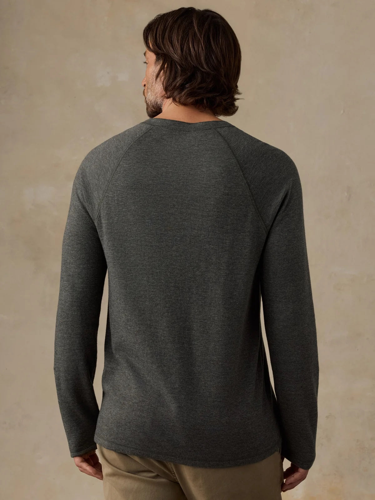 Deep Olive Feeder- LS Cloud Henley