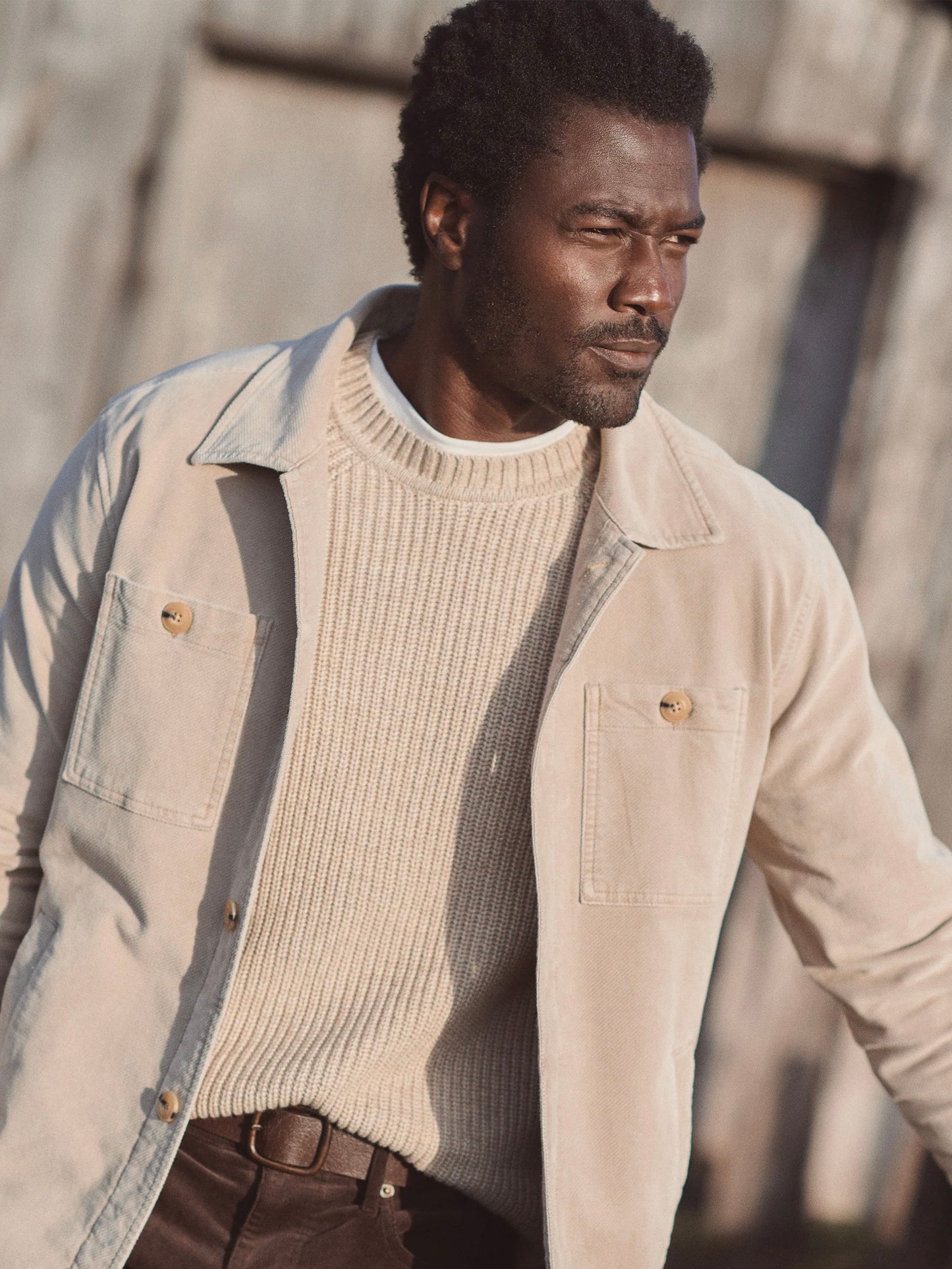 Taupe - Max Moleskin Overshirt