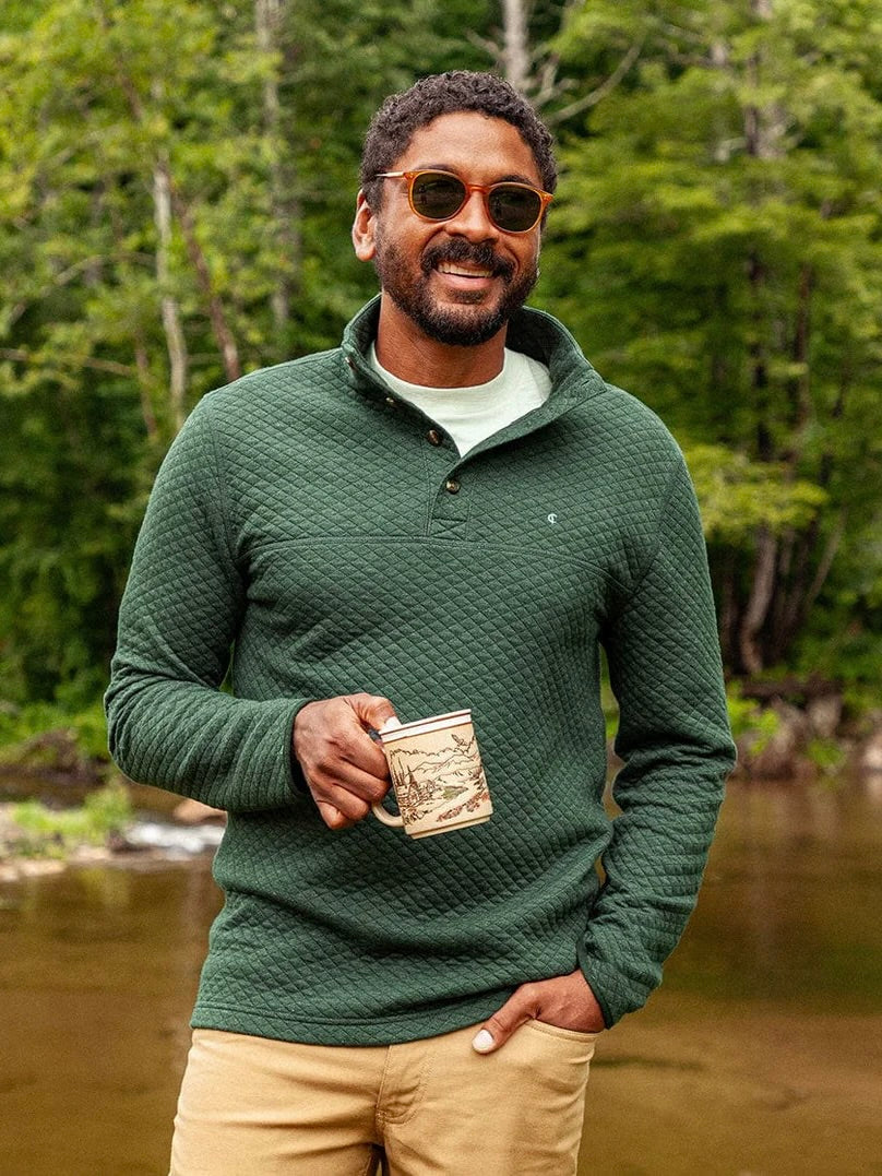 Heather Ivy - Quilted Pullover