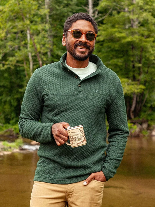Heather Ivy - Quilted Pullover