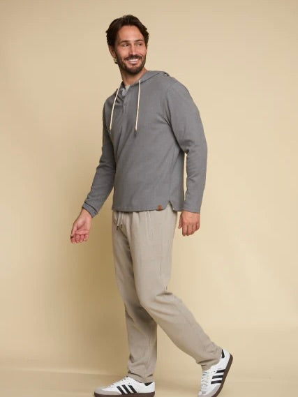 Smoke - Northend Henley Hoodie