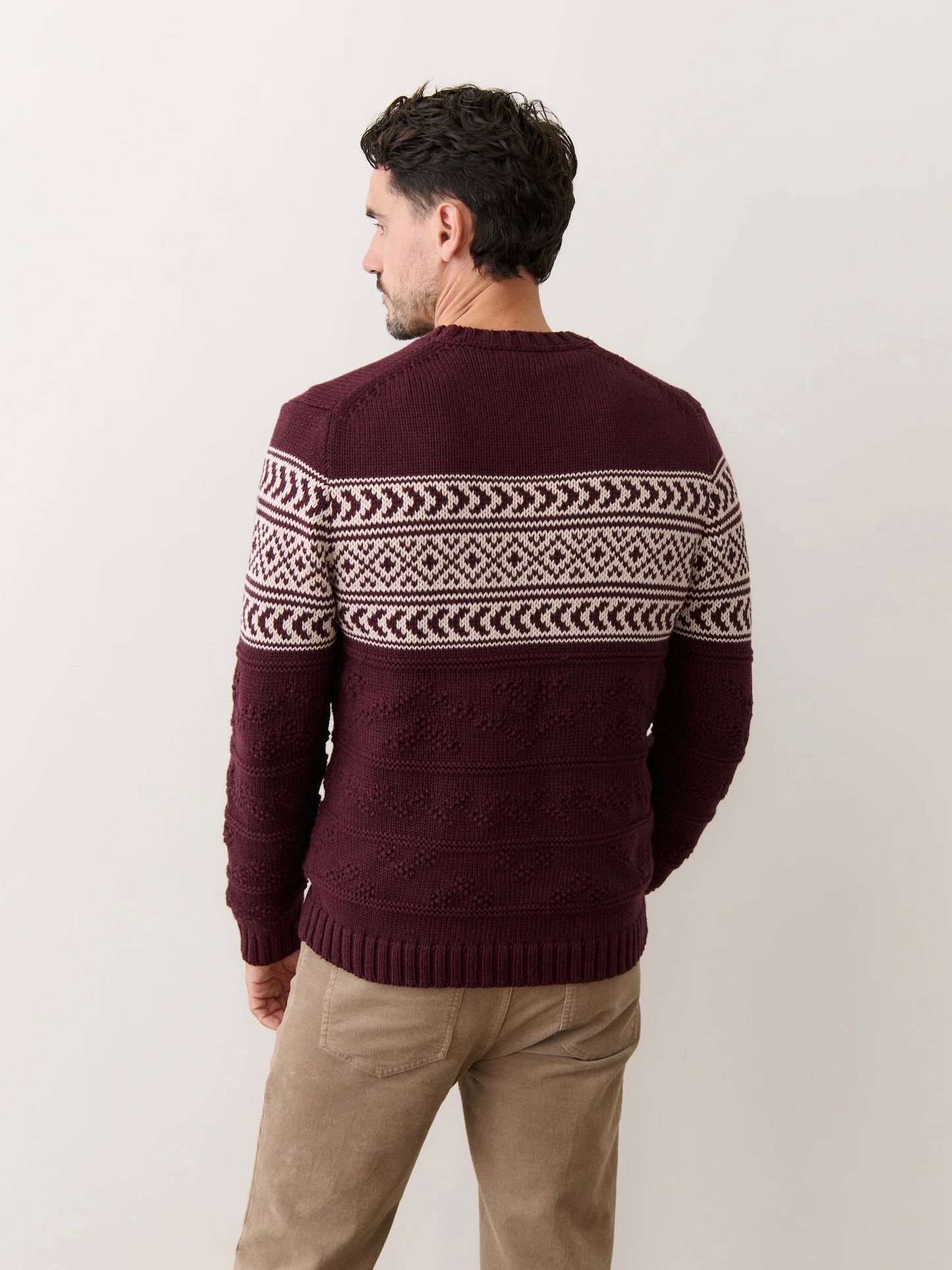 Burgundy - Erik Textured Sweater
