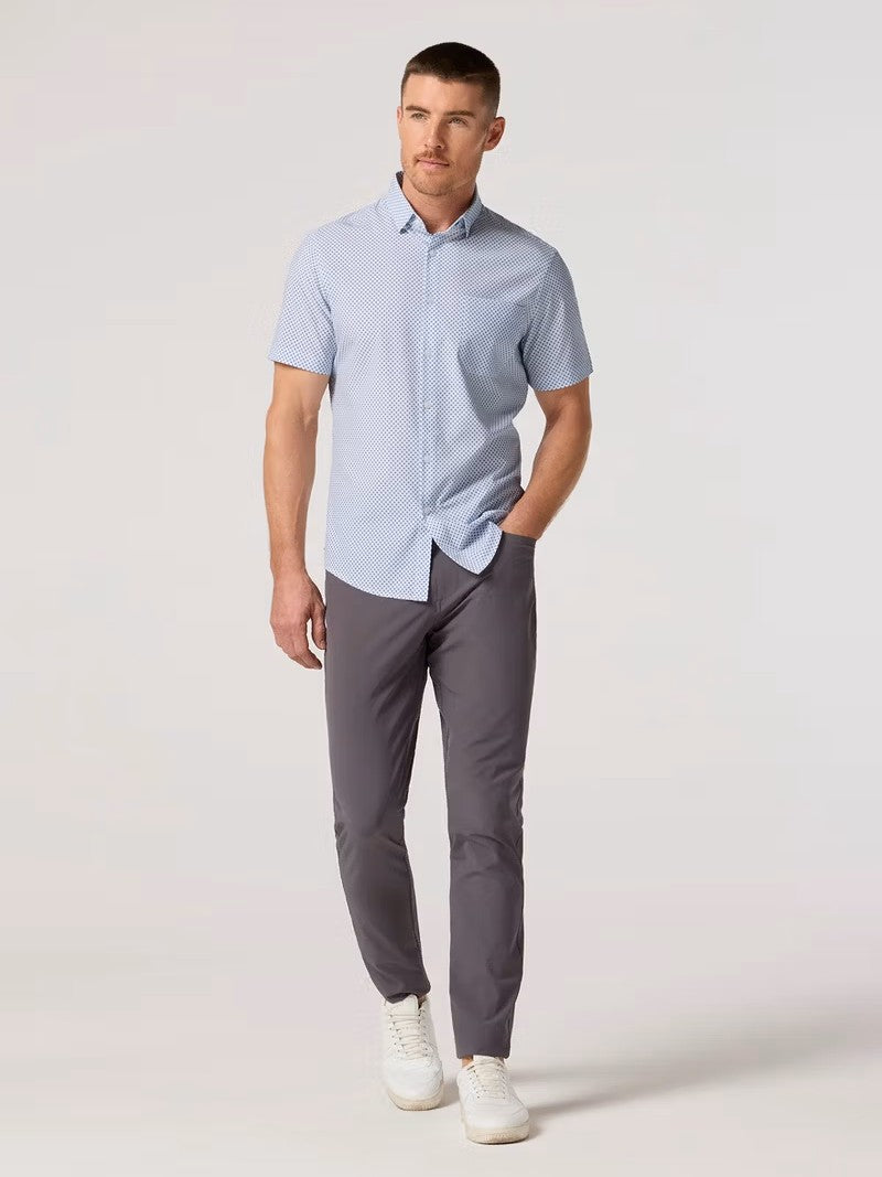 Lilac Stacked Hatch - Leeward SS Dress Shirt