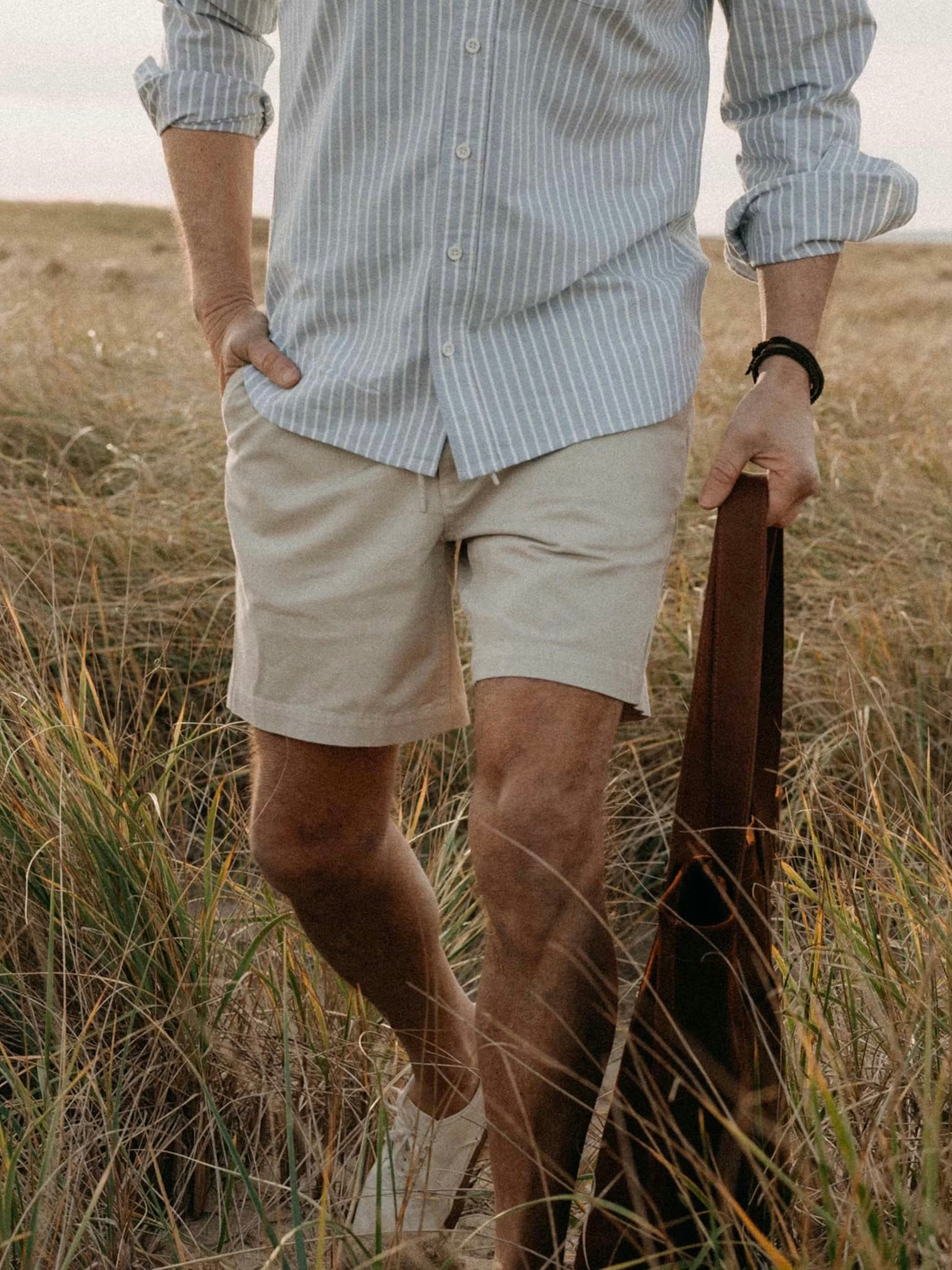 Organic Aged Stone Foundation Twill - The Apres Short