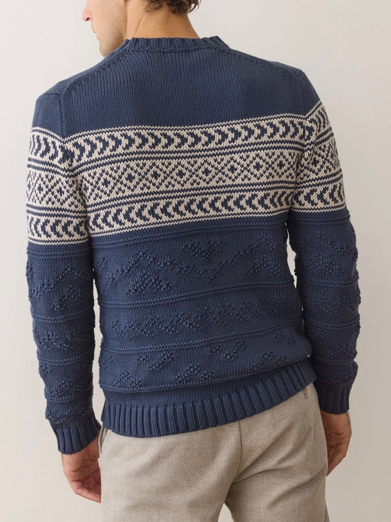 Navy - Erik Textured Sweater