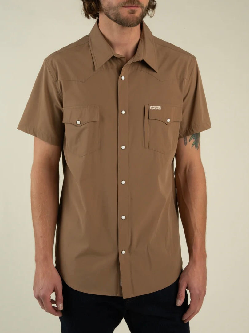 Light Brown- Confluence Tech Shirt Short Sleeve