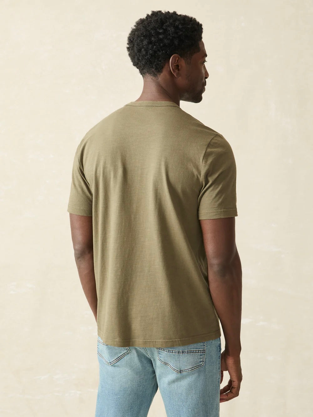 Olive - Sunwashed Pocket Tee