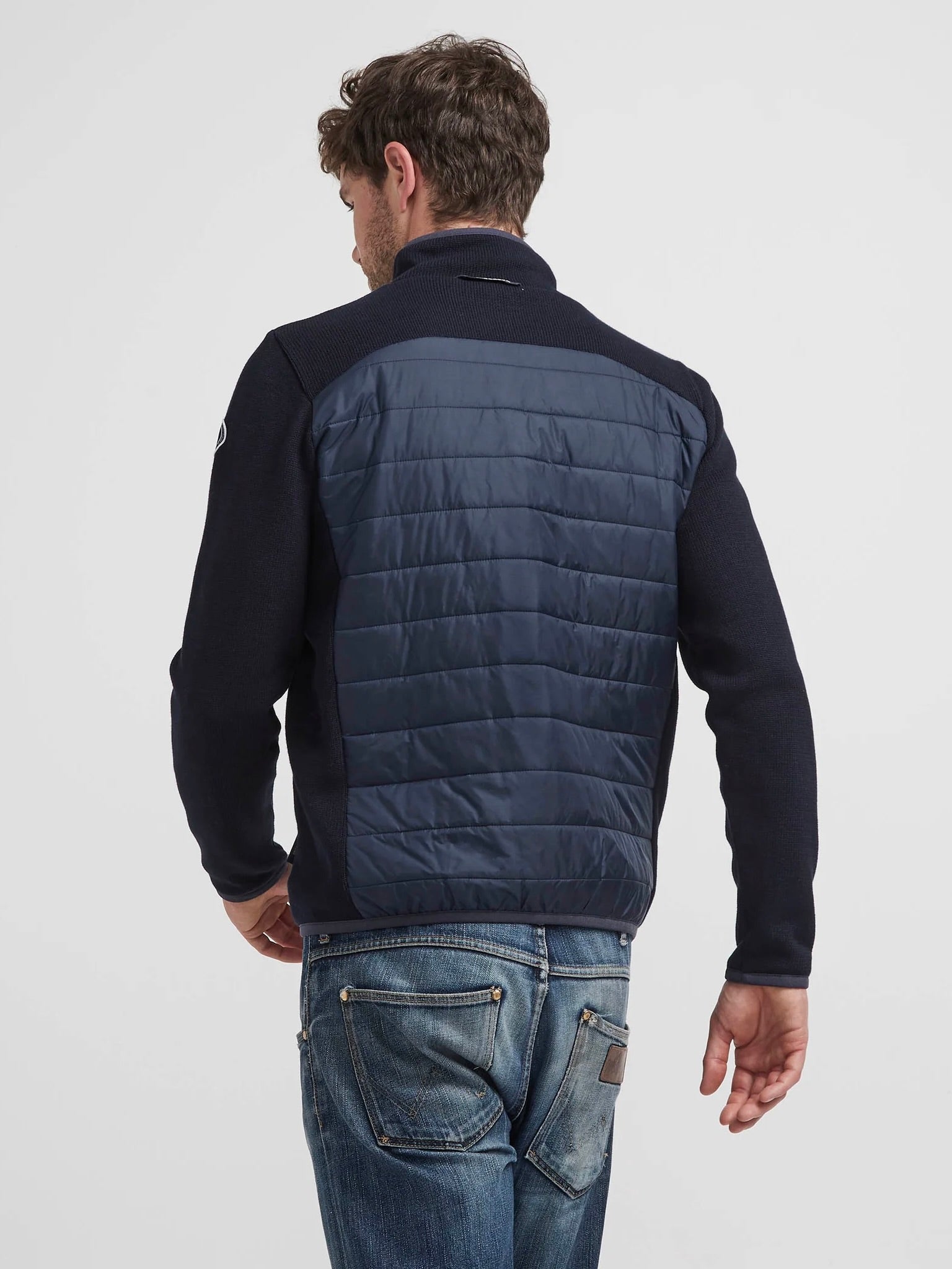 Navy - Peder Full Zip Windproof Jacket