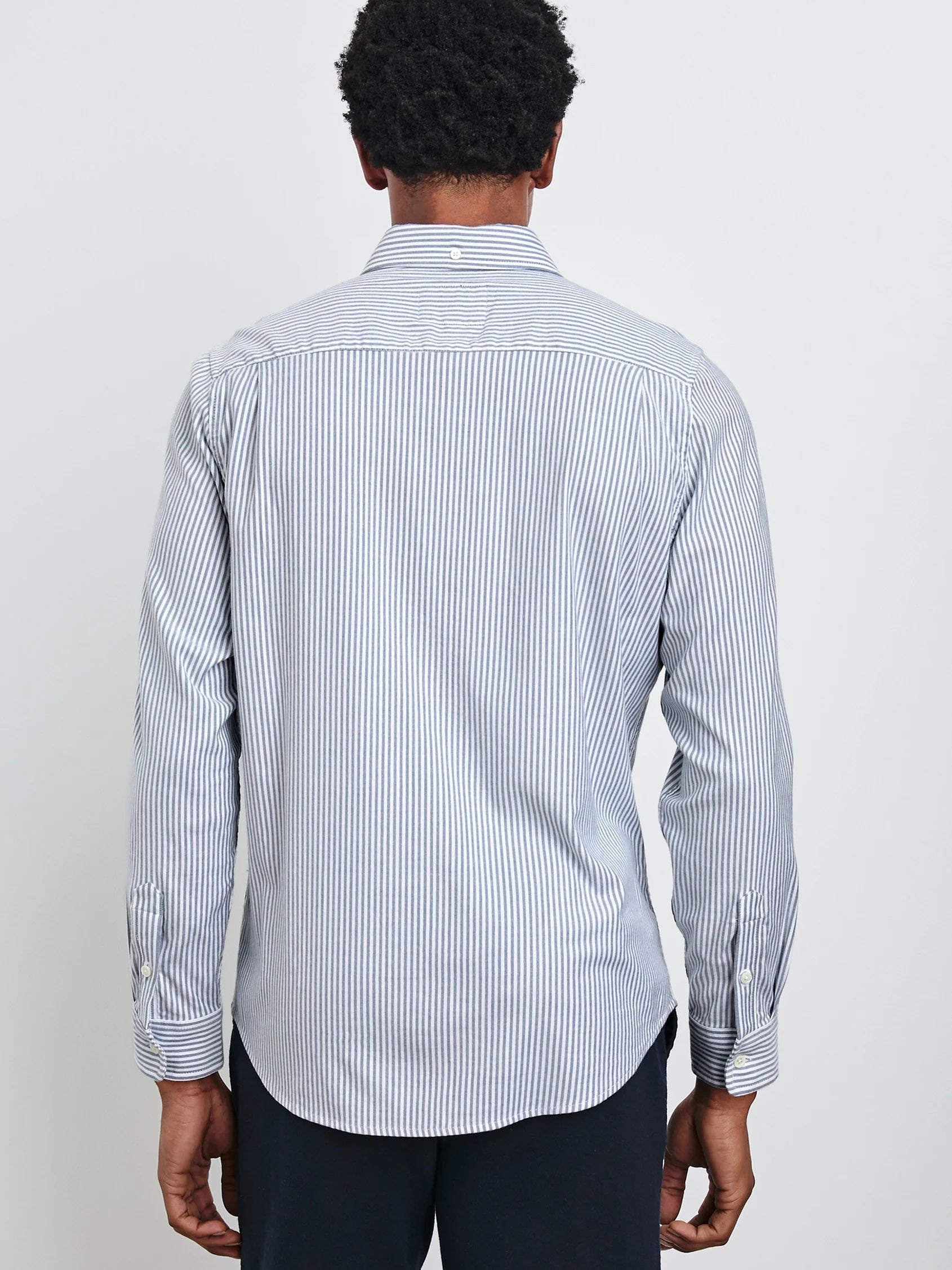 Blue White Stripe - Vance LS BD Shirt