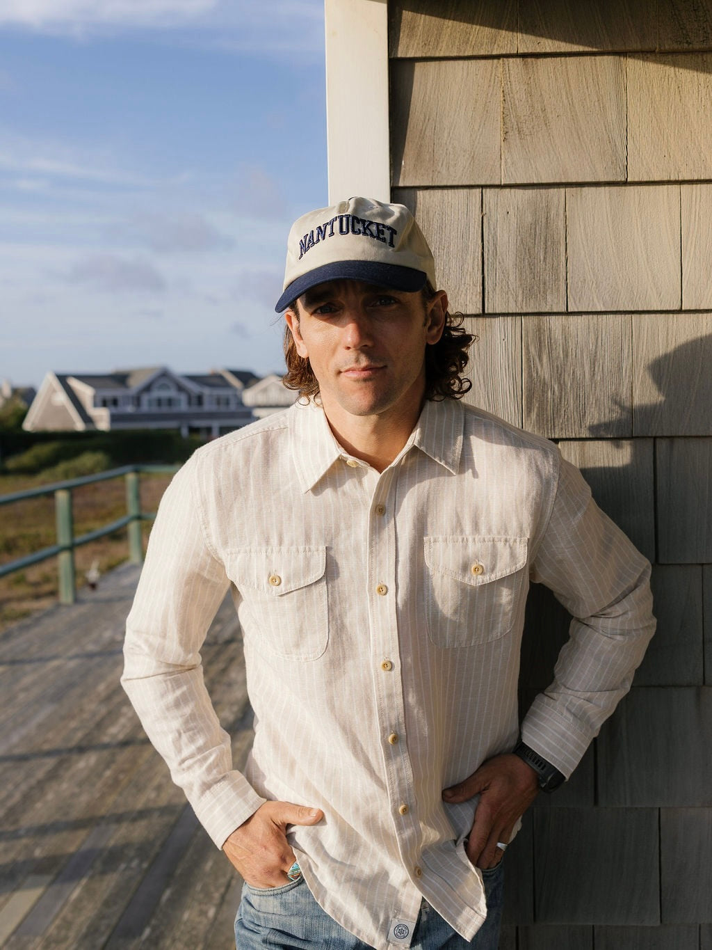 Oatmeal - Seawell Striped Work Shirt
