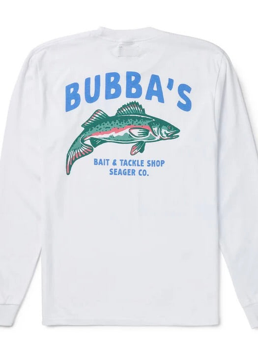 White - Bubba's Tee L/S