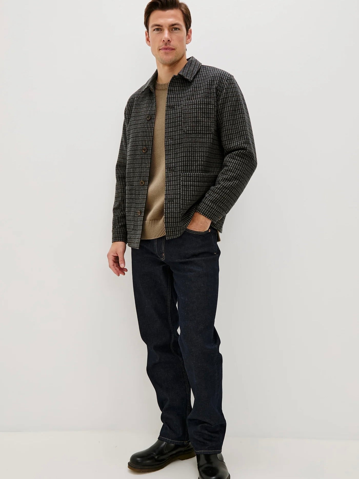 Grey Check Plaid - Pascal Jacket