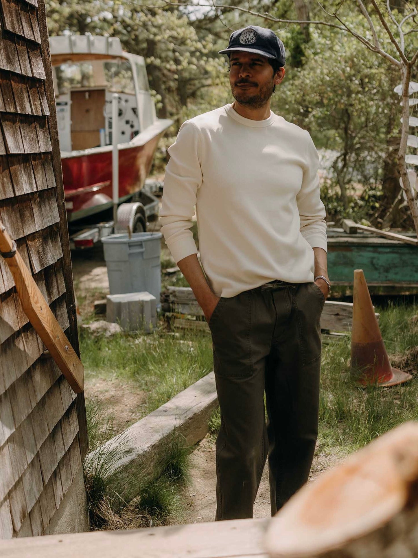 Vintage White Waffle - The Organic Cotton Crew