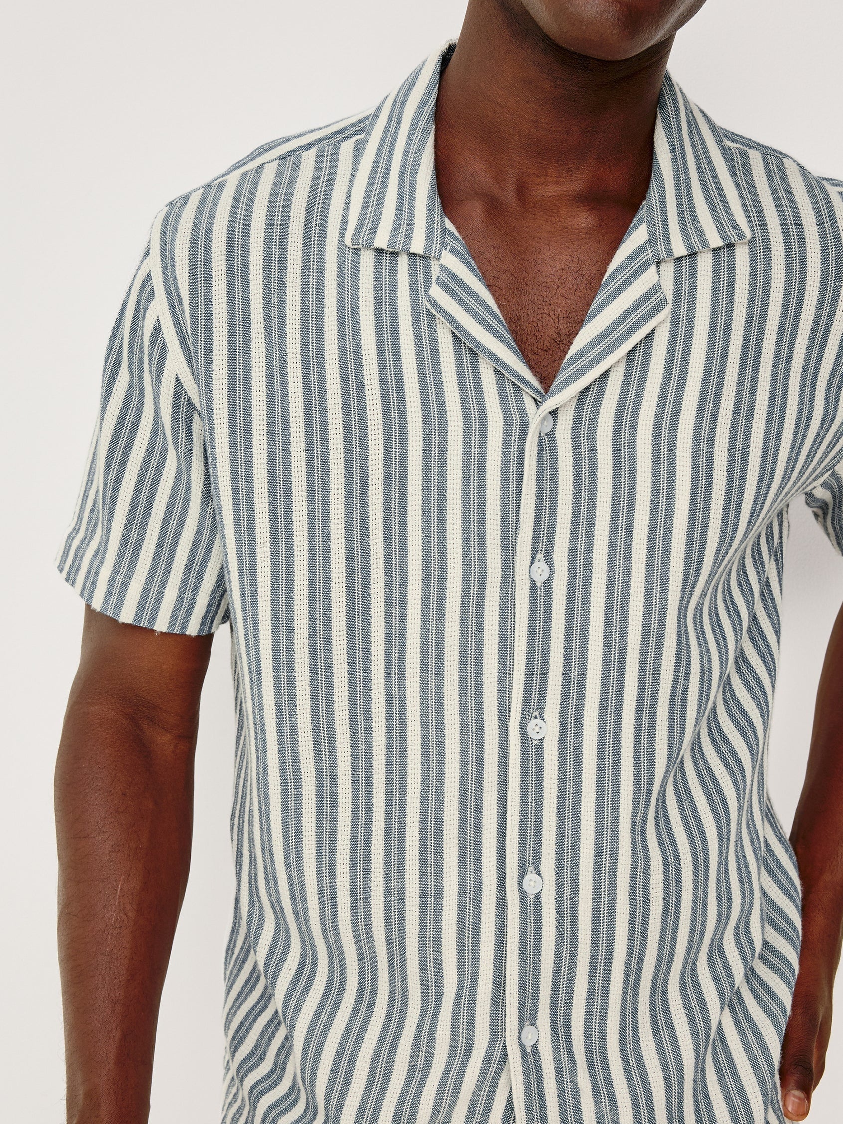 Marine White Stripe - Fielder BD Shirt