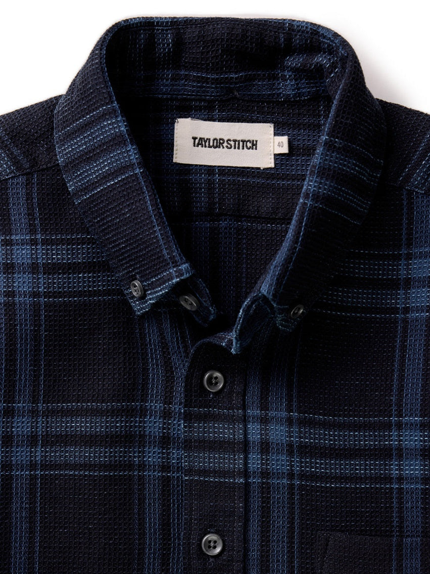 Deep Indigo Plaid Waffle - The Jack