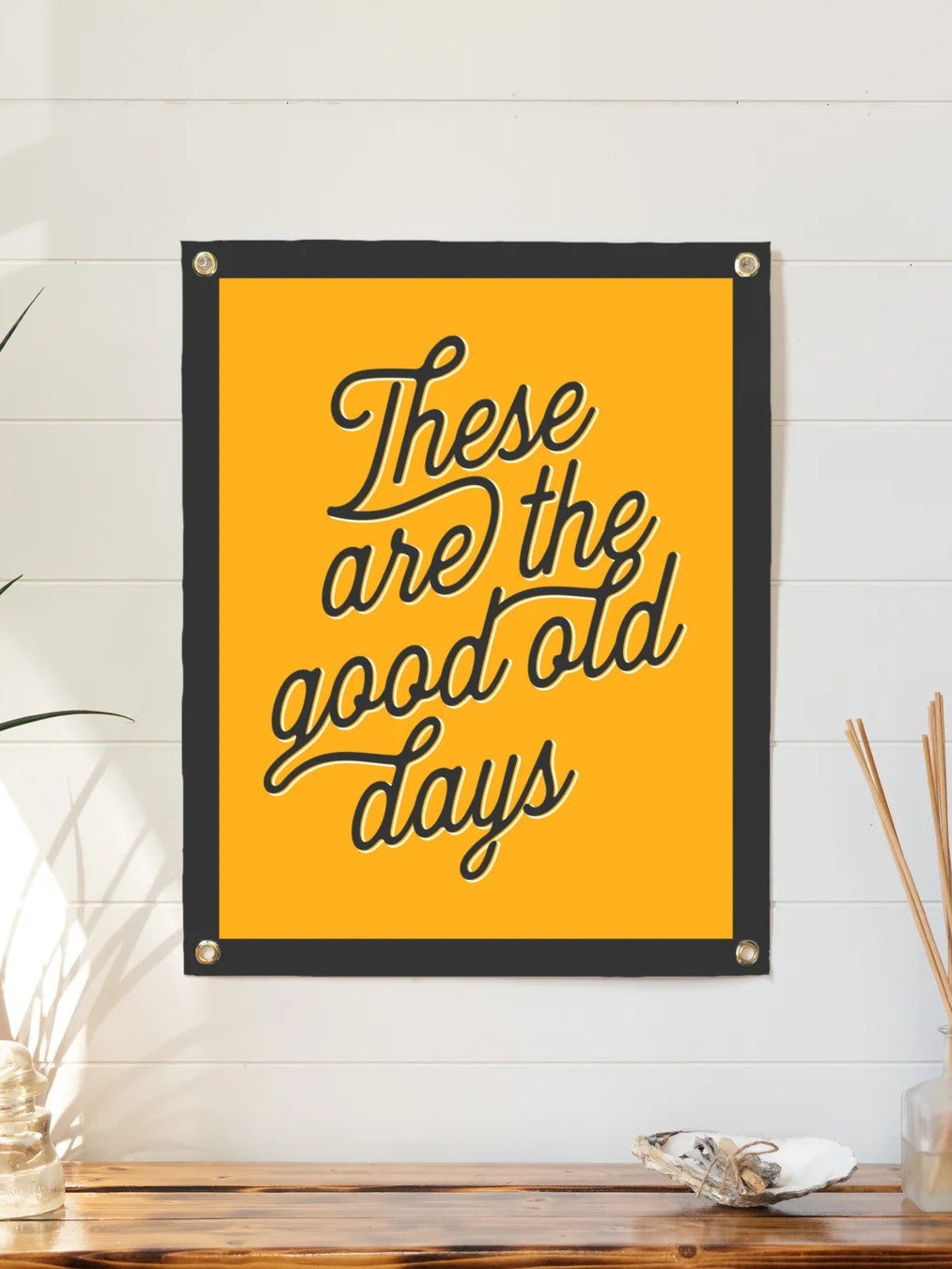 Good Old Days Felt Banner