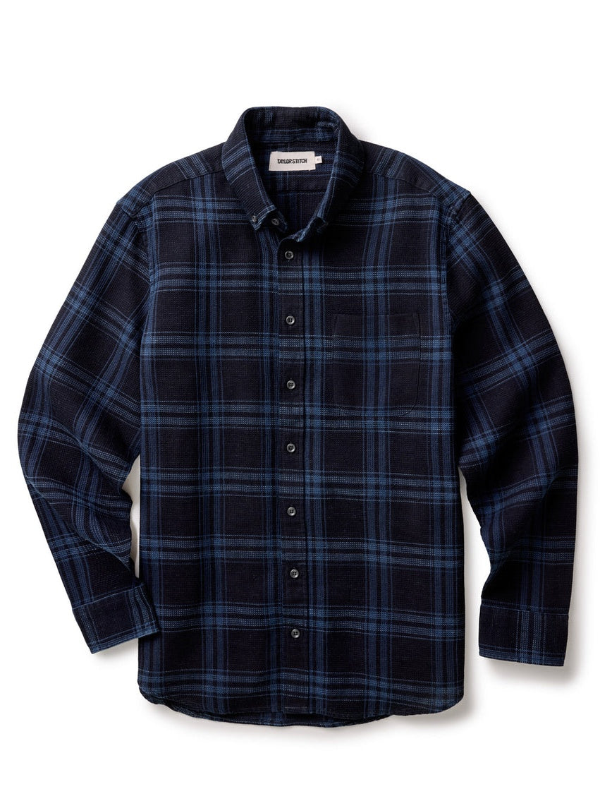 Deep Indigo Plaid Waffle - The Jack